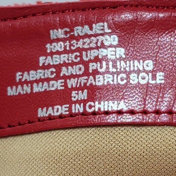 INC Red Snake Print Knee-High Stiletto Boots 5 - Picture 6 of 8